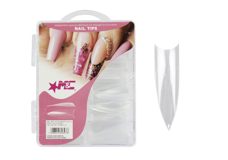 Tips Stilleto Transparente